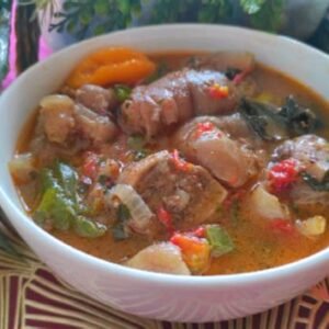 Bouillon de pattes de bouef
